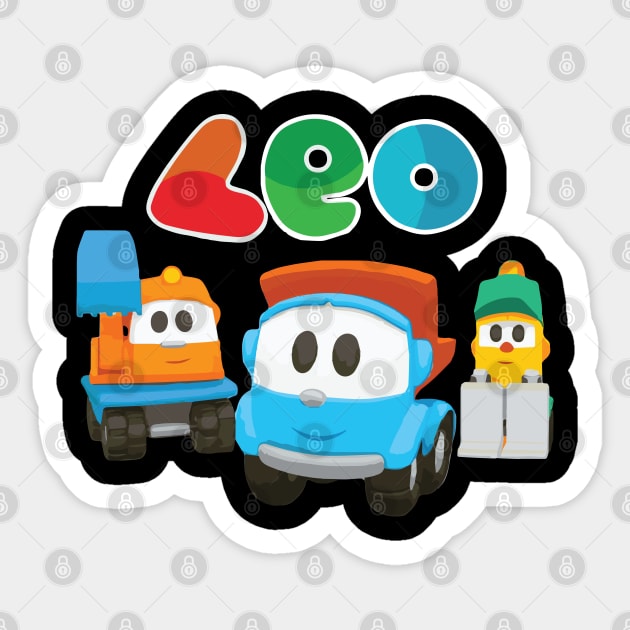 Leo the truck and friends Sticker by cowtown_cowboy